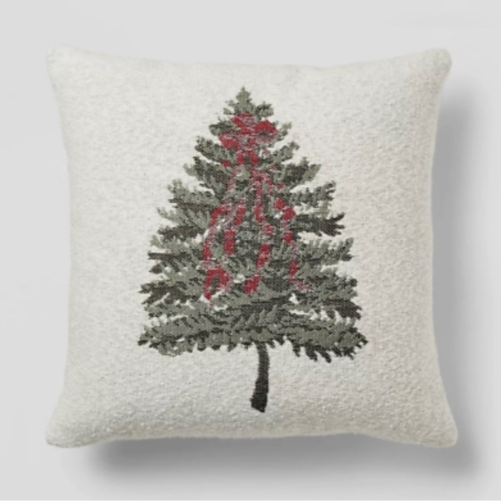 Studio McGee Christmas tree pillow 20”x20” NWOT